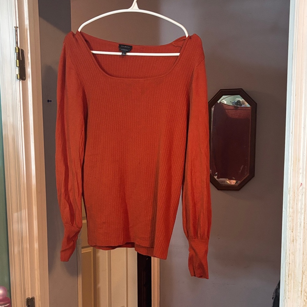 Talbots Women's Rust Sweater Size Large